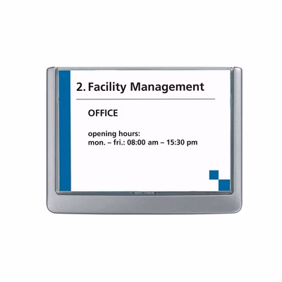 Immagine di Targa DURABLE CLICK SIGN in abs cm 14,9x10,55