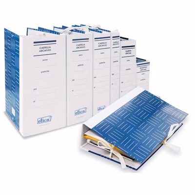 Immagine di Faldoni archivio ELICA dorso cm 5 con lacci