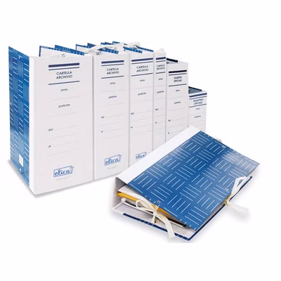 Immagine di Faldoni archivio ELICA dorso cm 8 con lacci
