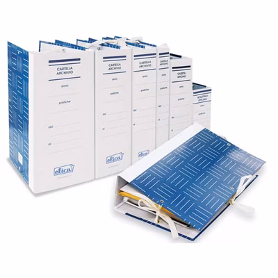 Immagine di Faldoni archivio ELICA dorso cm 10 con lacci