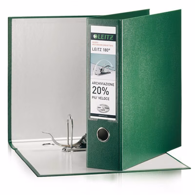 Immagine di Raccoglitore LEITZ 180° cm 8 protocollo verde
