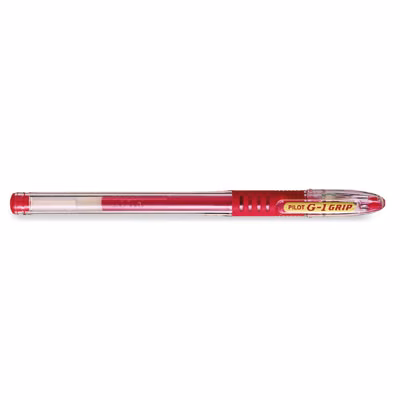 Immagine di Roller ink gel colore rosso PILOT G-1 GRIP punta fine mm 0,7