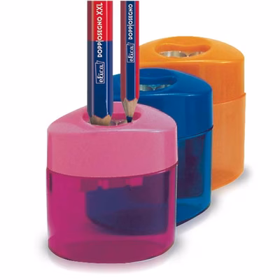 Immagine di Temperamatite con serbatoio a due fori LIVENGOOD colori assortiti