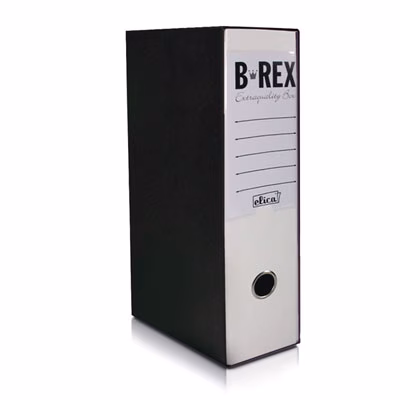 Immagine di Raccoglitore ELICA B-REX dorso cm 8 commerciale colore bianco