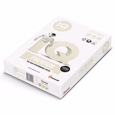 Immagine di Carta bianca per fotocopie A4 g200 MONDI IQ TRIOTEC PREMIUM risma da 250 fogli