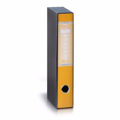 Immagine di Raccoglitore ELICA U-BOX dorso cm 5 commerciale colore giallo