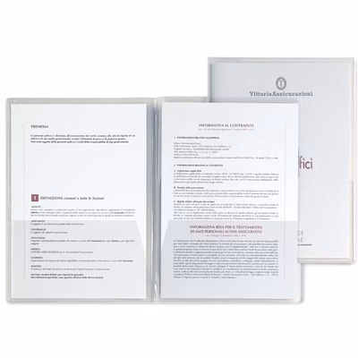 Immagine di Cartellina SEI CAPRI 69/T2 trasparente 2 tasche