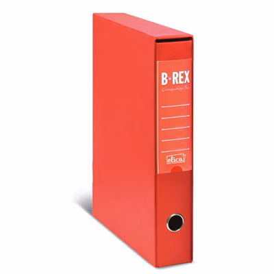 Immagine di Raccoglitore ELICA B-REX dorso cm 5 commerciale colore rosso