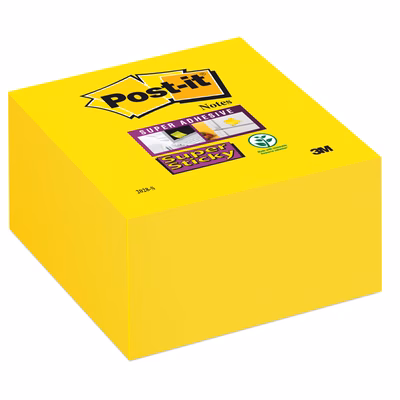 Immagine di Post-it 3M memo cube 2028s super sticky 350ff 76x76