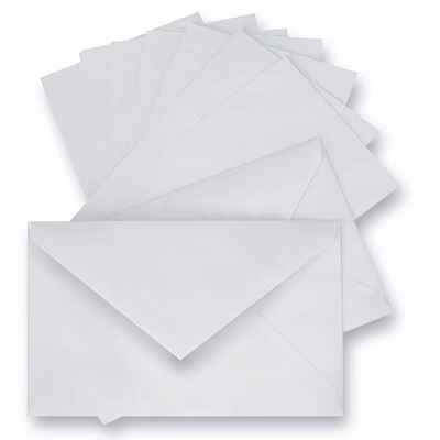 Immagine di Kit buste 9x14mm + biglietti in cartoncino bristol