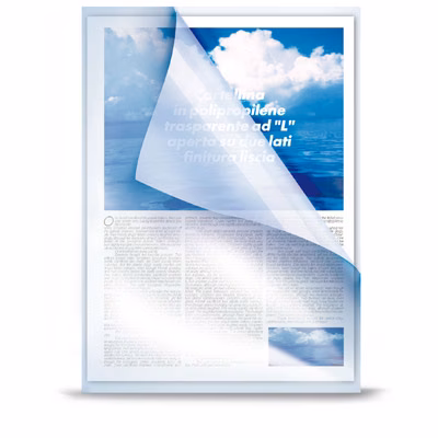 Immagine di Cartellina ad L ELICA ELLE 11 trasparente liscia