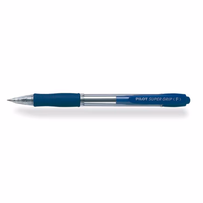 Immagine di Penna a sfera a scatto colore blu PILOT SUPER GRIP punta fine mm 0,7