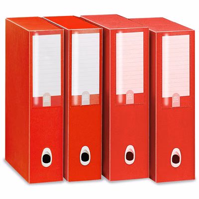 Immagine di Portaprogetti LEONARDI PLUS dorso 8 rosso