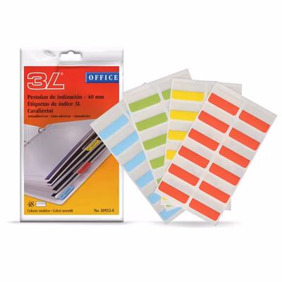 Immagine di Cavalierini autoadesivi QUICK INDEX 3L 10512-S ass.