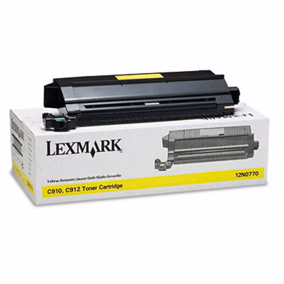 Immagine di Toner Laser LEXMARK 12N0770 giallo 14000 copie
