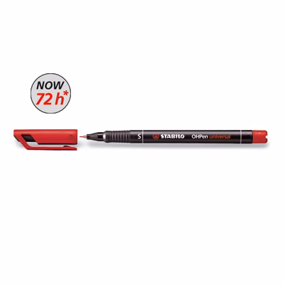 Immagine di Pennarello permanent STABILO OHPen universal Superfine colore rosso
