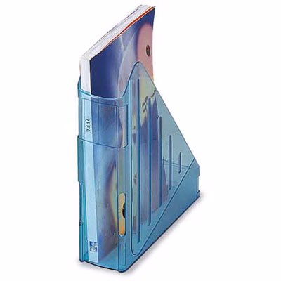 Immagine di Portariviste trasparente azzurro