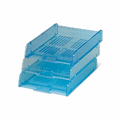 Immagine di Vaschetta portacorrispondenza trasparente azzurro