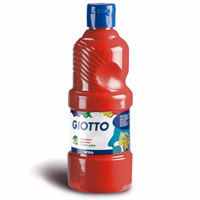 Immagine di Tempera pronta GIOTTO flacone 1000 ml rosso scarl.
