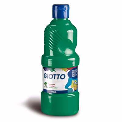 Immagine di Tempera pronta GIOTTO flacone 1000 ml verde scuro