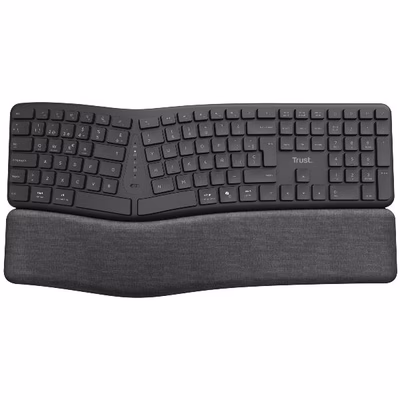 Immagine di Tastiera ergonomica TRUST 25706TRS wireless plastica riciclata