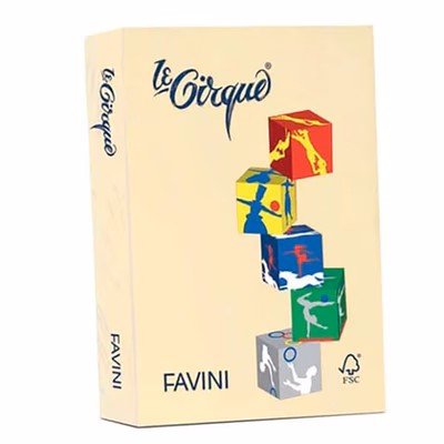 Immagine di Carta favini le cirque a4 g80 giallo tenue risma da 500 fogli