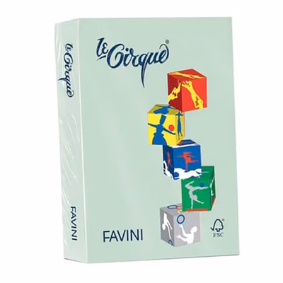 Immagine di Carta favini le cirque a4 g80 pistacchio tenue risma da 500 fogli