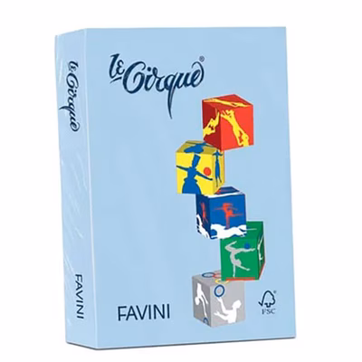 Immagine di Carta favini le cirque a4 g80 azzurro tenue risma da 500 fogli