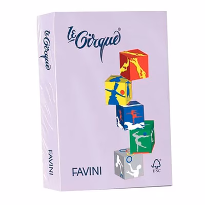 Immagine di Carta favini le cirque a4 g80 lilla tenue risma da 500 fogli