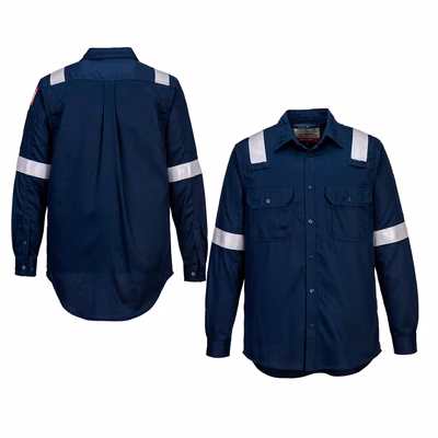 Immagine di Camicia leggera fr antistatica PORTWEST FR720 colore blu navy taglia M