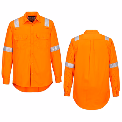 Immagine di Camicia leggera fr antistatica PORTWEST FR720 colore arancione taglia XXXL