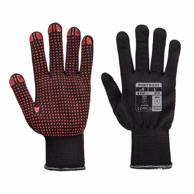 Immagine di Guanti polka dot PORTWEST A110 colore nero taglia XL - paio