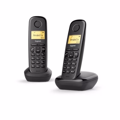 Immagine di Telefono cordless digitale GIGASET CORDLESS A170 DUO NERO L36852H2802K101