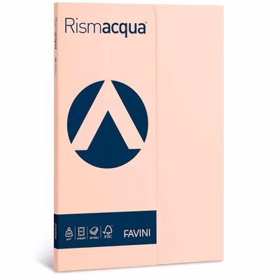 Immagine di Cartoncino favini rismacqua a4 g200 salmone risma da 50 fogli