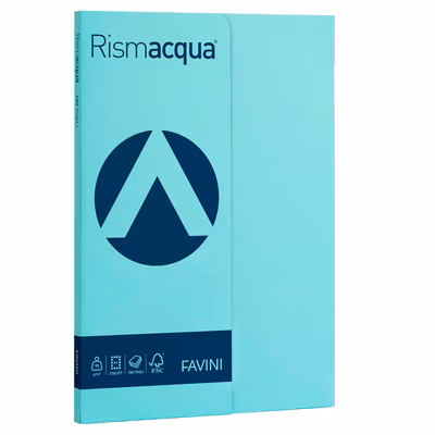 Immagine di Carta favini rismacqua a4 g90 celeste risma da 100 fogli
