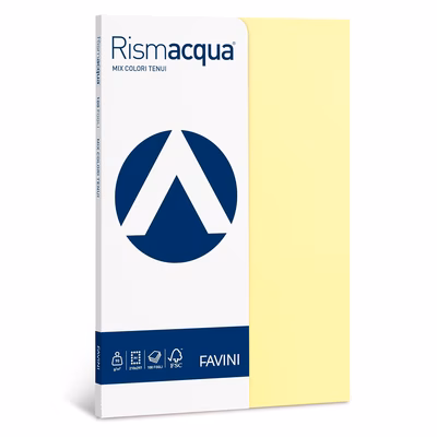 Immagine di Carta favini rismacqua a4 g90 mix 5 colori assortiti risma da 100 fogli