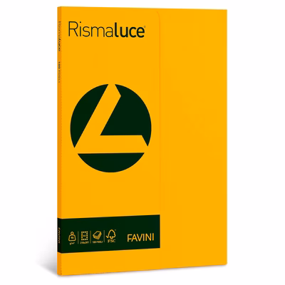 Immagine di Carta favini rismaluce a4 g90 giallo oro risma da 100 fogli