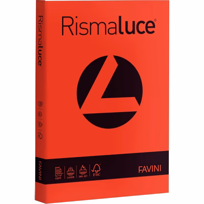 Immagine di Cartoncino favini rismaluce a4 g200 rosso scarlatto risma da 125 fogli