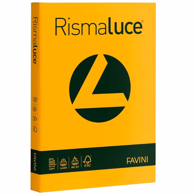 Immagine di Cartoncino favini rismaluce a4 g200 giallo oro risma da 125 fogli