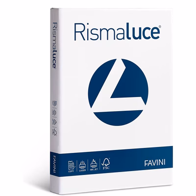 Immagine di Cartoncino FAVINI Rismaluce A4 g200 bianco risma da 125 fogli