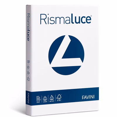 Immagine di Cartoncino FAVINI Rismaluce A4 g240 bianco risma da 100 fogli