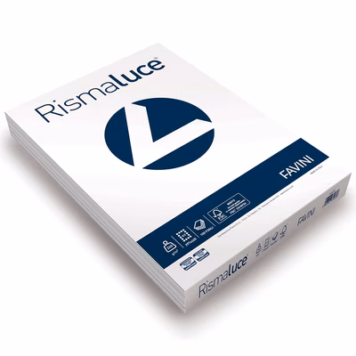 Immagine di Cartoncino FAVINI Rismaluce A3 g240 bianco risma da 100 fogli
