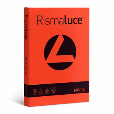 Immagine di Cartoncino favini rismaluce a3 g140 rosso scarlatto risma da 200 fogli