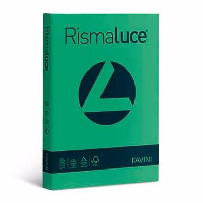Immagine di Cartoncino favini rismaluce a3 g140 verde risma da 200 fogli