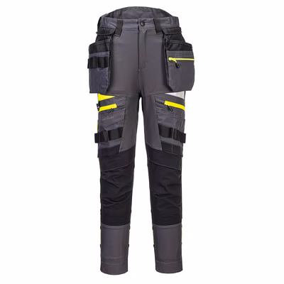 Immagine di Pantaloni da donna con tasca holster staccabile dx4 PORTWEST DX452 colore Grigio taglia 54