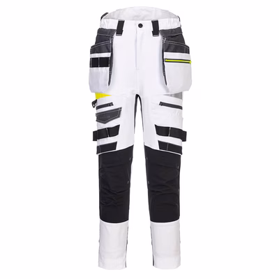 Immagine di Pantaloni da donna con tasca holster staccabile dx4 PORTWEST DX452 colore bianco taglia 54