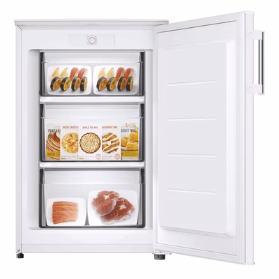 Immagine di Congelatore verticale a libera installazione 85 litri E 89x57x51 cm Bianco CANDY CONGELATORE CUQS 58