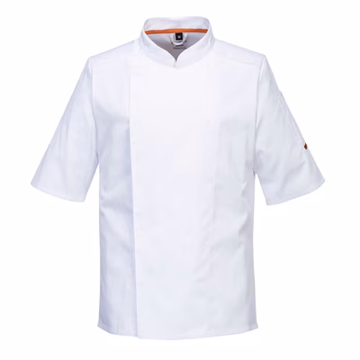 Immagine di Giacca stretch mesh air pro a maniche corte PORTWEST C746 colore bianco taglia L