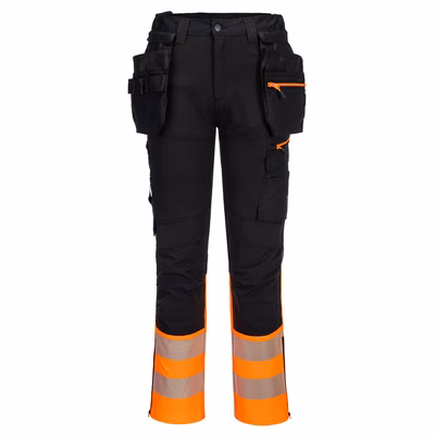Immagine di Pantaloni dx4 craft alta visibilità classe 1 con tasche holster staccabili PORTWEST DX457 colore ara