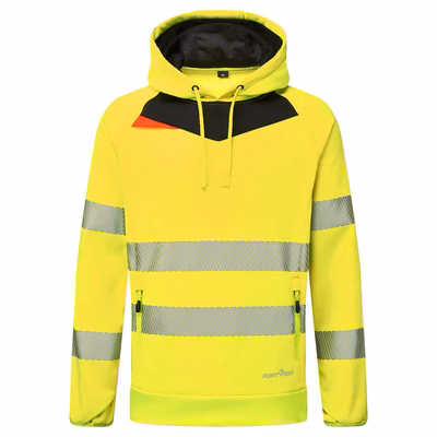 Immagine di Felpa con cappuccio ad alta visibilità dx4 PORTWEST DX483 colore Yellow/Black taglia XXXL